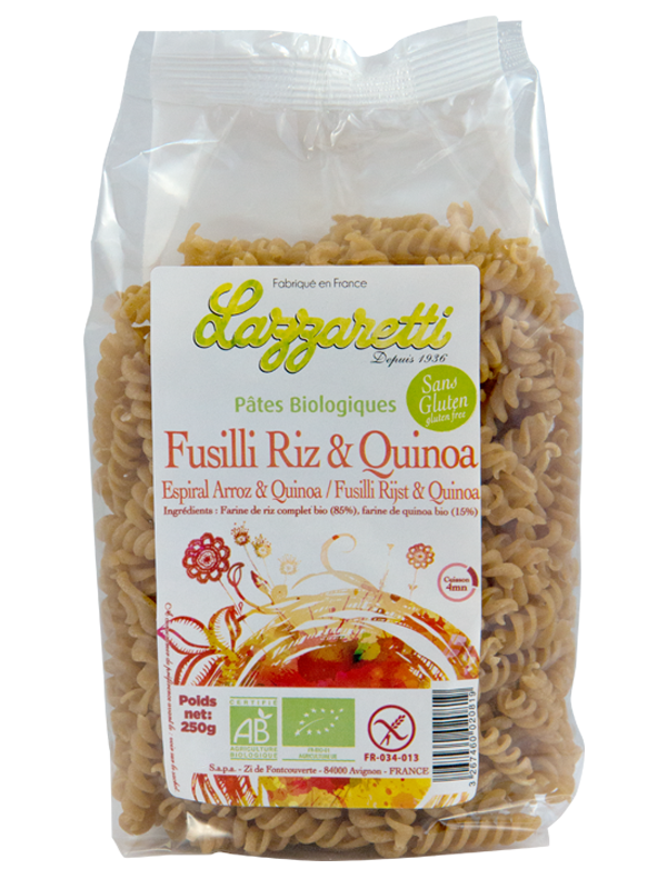 Offre Pâtes Sans Gluten Riz Complet Maïs Amarante Teff Quinoa Italie